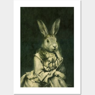 Victorian Hare Girl Posters and Art